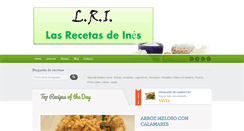 Desktop Screenshot of lasrecetasdeines.com