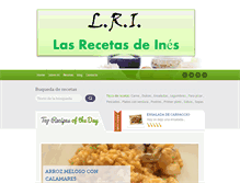 Tablet Screenshot of lasrecetasdeines.com